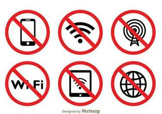 Blocked Wifi Symbol Vector Art Stock Graphics