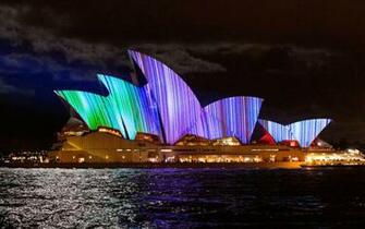 Vivid Festival Sidney Opera House Wallpaper HD