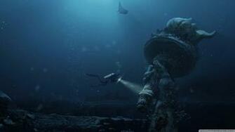 Underwater Ruins 4k HD Desktop Wallpaper For Ultra Tv
