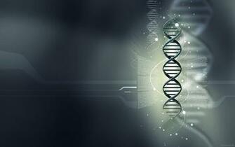 Wallpaper Gray Background Dna Medical Genes