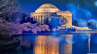 Thomas Jefferson Memorial Cherry Blossom 4k HD Desktop