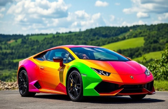 Rainbow Lamborghini Wallpaper