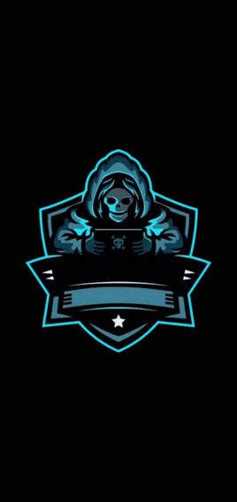 Grim Reaper Playing Gaming Logo HD Wallpaper
