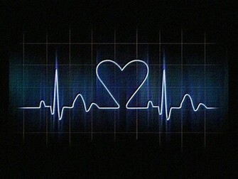 Love Heart Beat Medical Line Powerpoint Background Ppt