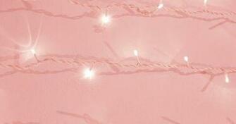 Rosa Pastel Pink Christmas Lights And