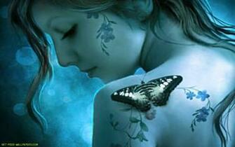 Wallpaper 3d Butterfly Blue Digital