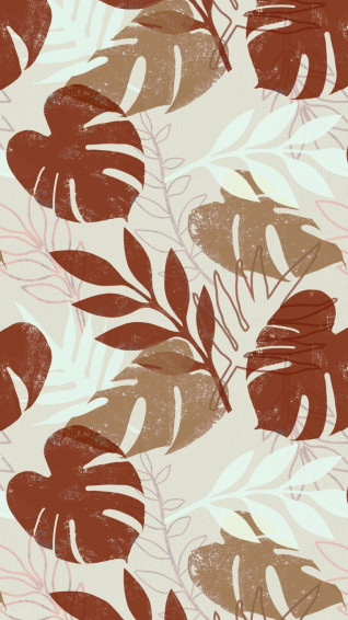 Earthy Tropical Pattern iPhone Wallpaper Photo