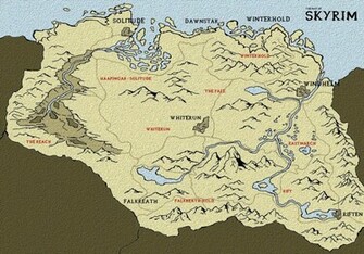 Skyrim Map Wallpaper