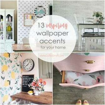 Inspiring Wallpaper Accents For Your Home Lolly Jane