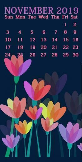 iPhone November Calendar Wallpaper In