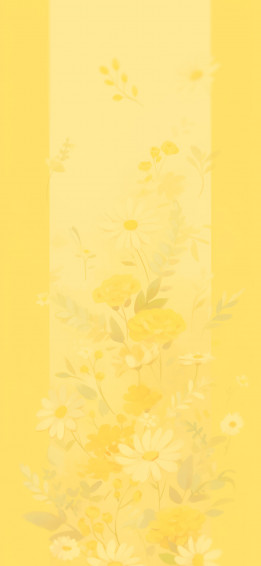 Yellow Aesthetic Watercolor Art Wallpaper