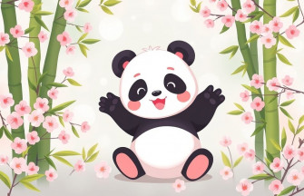 Cute Anime Panda Wallpaper
