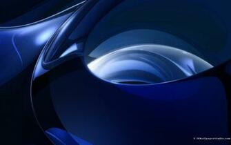 Blue Curves Wallpaper