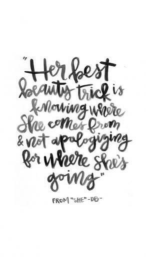 Beauty Trick Poetry Calligraphy iPhone Wallpaper By