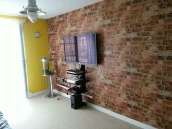 Brick Wallpaper Would It Be Completely Wrong To Do One Wall In