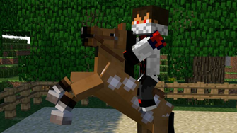 Minecraft Learning To Ride A Horse By Natom96