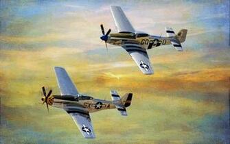 P51 Mustang Twins Wallpaper
