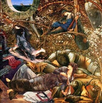 Pre Raphaelite Wallpaper