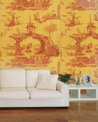Sanderson Toile Wallpaper Stairway To Heaven White Saxe