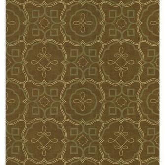Zoomed Brewster Wallcovering Spanish Tile Wallpaper
