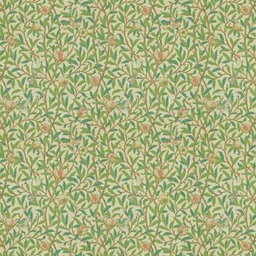 Bird Pomegranate By Morris Green Parchment Wallpaper