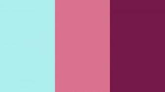 Pale Turquoise Violet Red And Pansy Purple Three Color