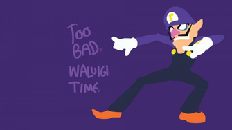 Too Bad Waluigi Time Oc Wallpaper