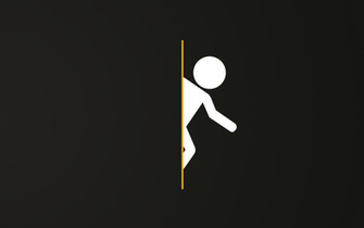 Minimalist Portal Wallpaper For Dual Screens By Younggeorge On