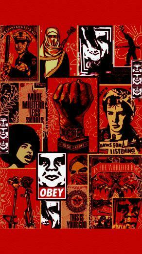 Obey Wallpaper iPhone Lock Screen