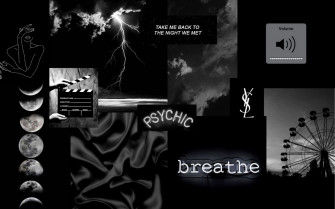 Black Aesthetic Macbook Screensaver Latar Belakang Fotografi