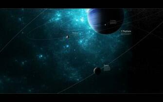Blue Planets Space Station Neptune Wallpaper
