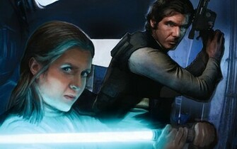 Star Wars Han Solo Exile Leia Organa Artwork Wallpaper