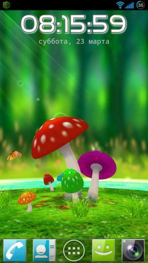3d Mushroom Wallpaper