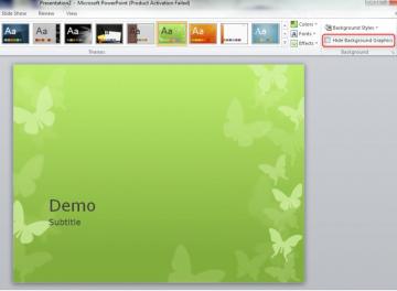 Replacing Background Graphics Of A Powerpoint Theme Super User