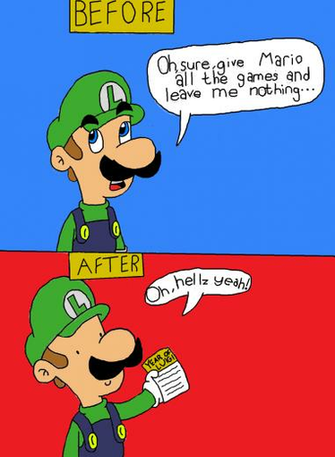 Before And After Year Of Luigi By Luigiblubber