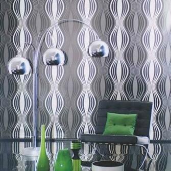 Silver Gold Illusion Extravagance Harlequin Wallpaper