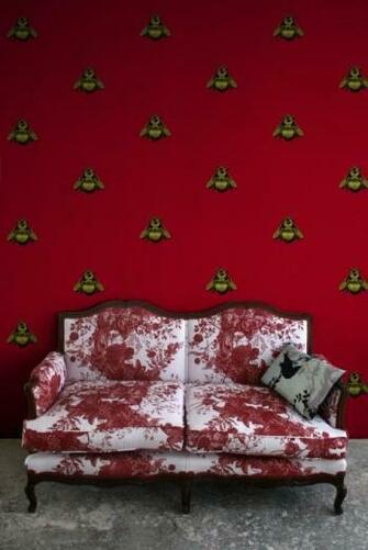 Timorous Beasties Wallcoverings Napoleon Bee Vinyl Wallpaper