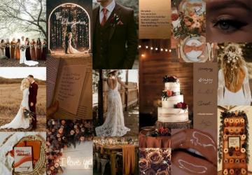 Brown Collage Wallpaper Shades Of Fab Mood Wedding