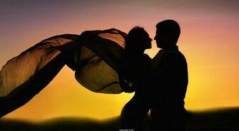 Romance Couple Dancing In Love Sunset Romantic