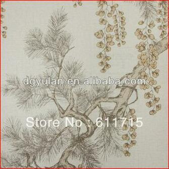 Unique Pine Tree Oriental Style Non Woven Wallpaper China Mainland