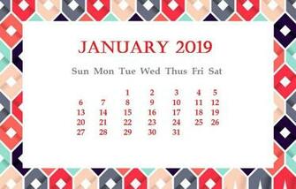 January Desktop Background Wallpaper Calendar