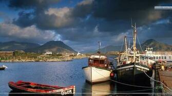 Ballynakill Harbor Connemara County Galway Ireland HD Wallpaper