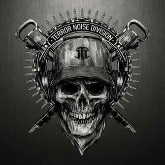 Terror Noise Division Skull Logo iPad Wallpaper Net