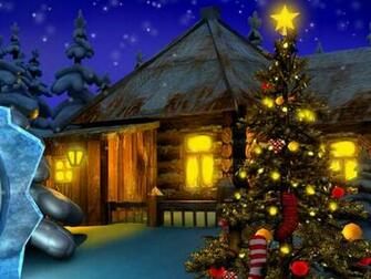 7art Cosy Christmas Clock Screensaver Feel The Warm Light Flowing