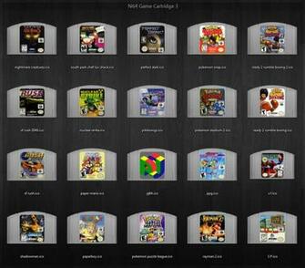 N64 Games Wallpaper Cartridge Icons By