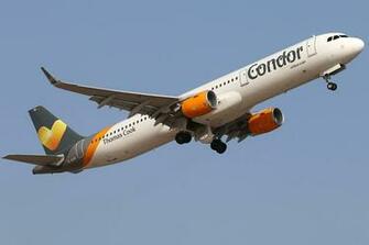 Image Airplane Passenger Airplanes Airbus A321 Condor Flight