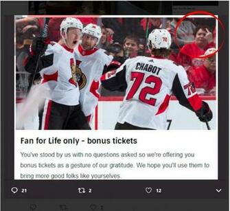The Ottawa Senators Sent Out New Season Ticket Holder Perks