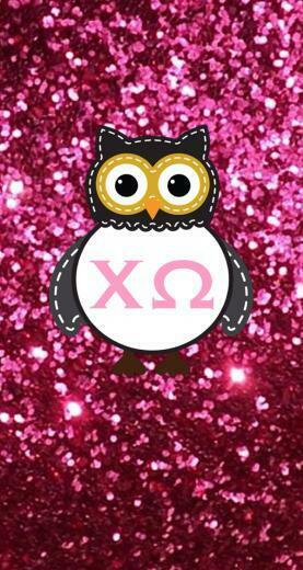 Chi Omega Owl Phone Background