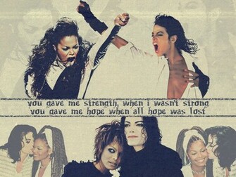 Janet And Michael Jackson Wallpaper
