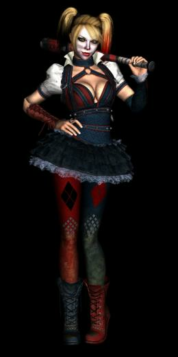Harley Quinn Arkham Knight Model Render By Sabi996